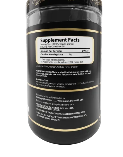 Challenger Nutrition 100% Pure Creatine (300g)